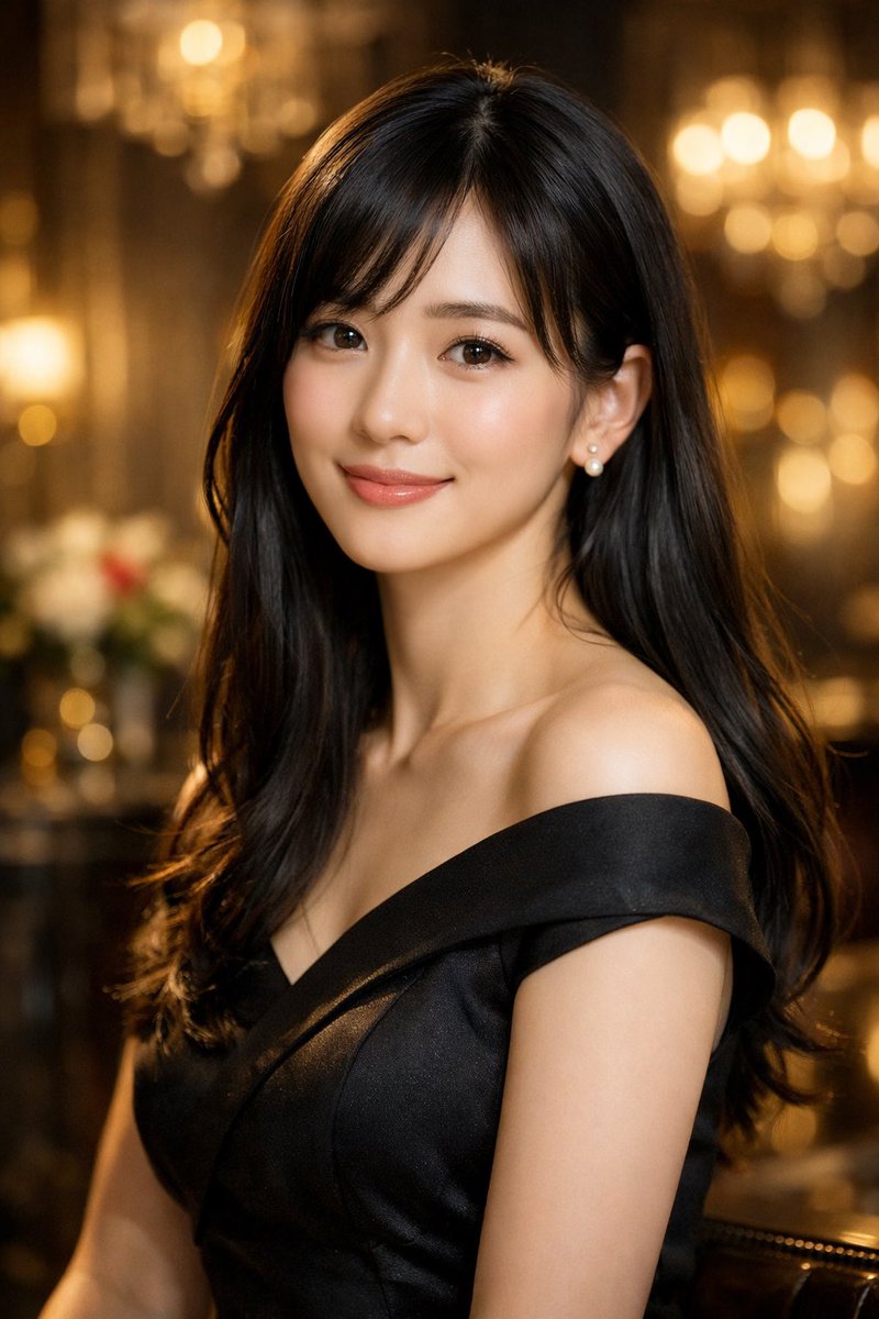 Photorealistic Asian Woman Portrait