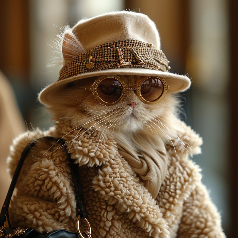 Cats in Classic Chanel Outfits Walking the Runway