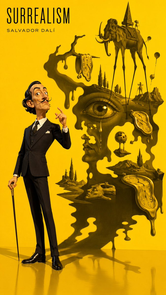 Pixar Style 3D Character Poster