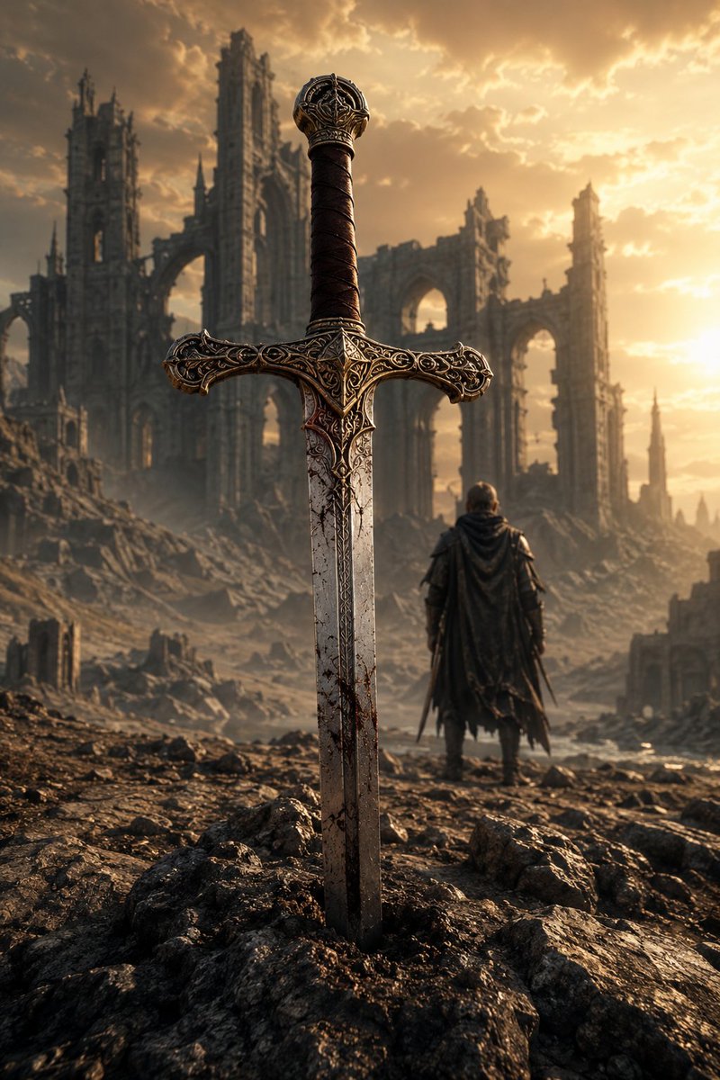 Lone Warrior and the Gothic Ruins