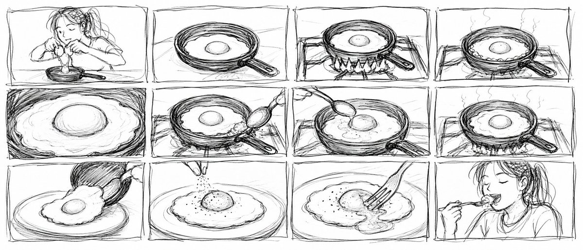 Messy Storyboard Scribbles
