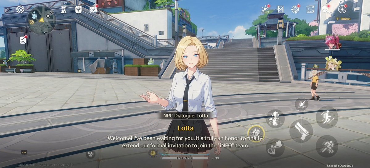 Futuristic Campus Gacha RPG Dialogue
