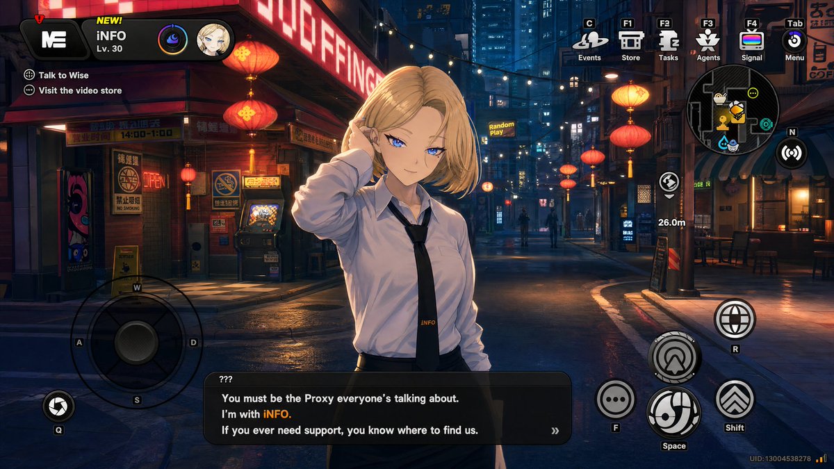 Neon Night Agent Encounter