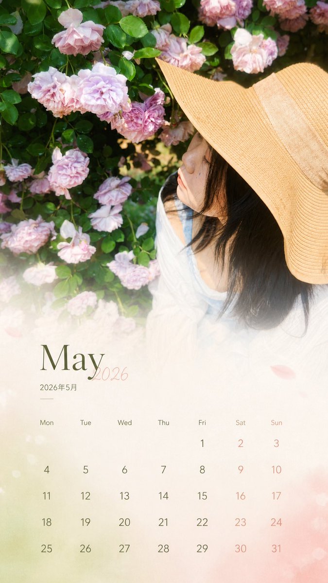 Travel Photo Calendar Card Design