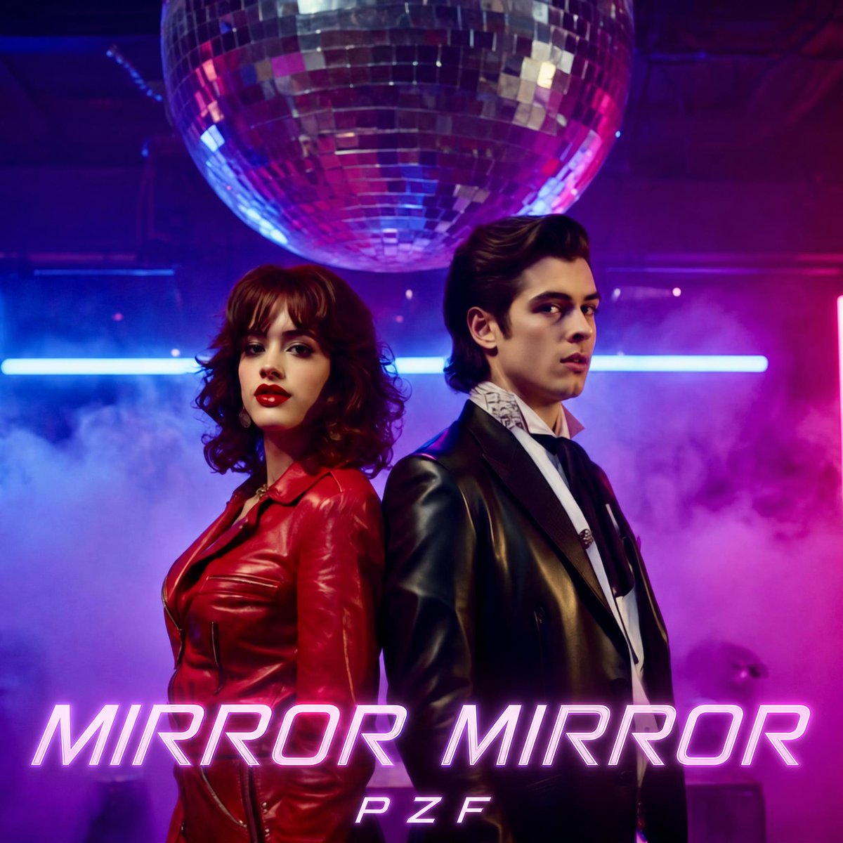 Synthwave Retro Album Cover