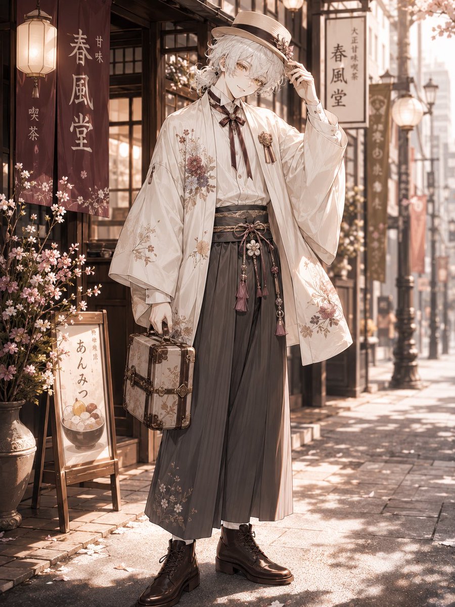 Nostalgic Spring Street Scene