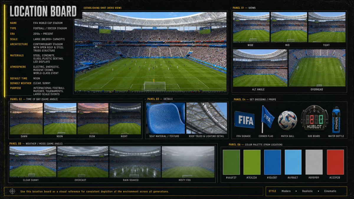 FIFA Stadium Location Board