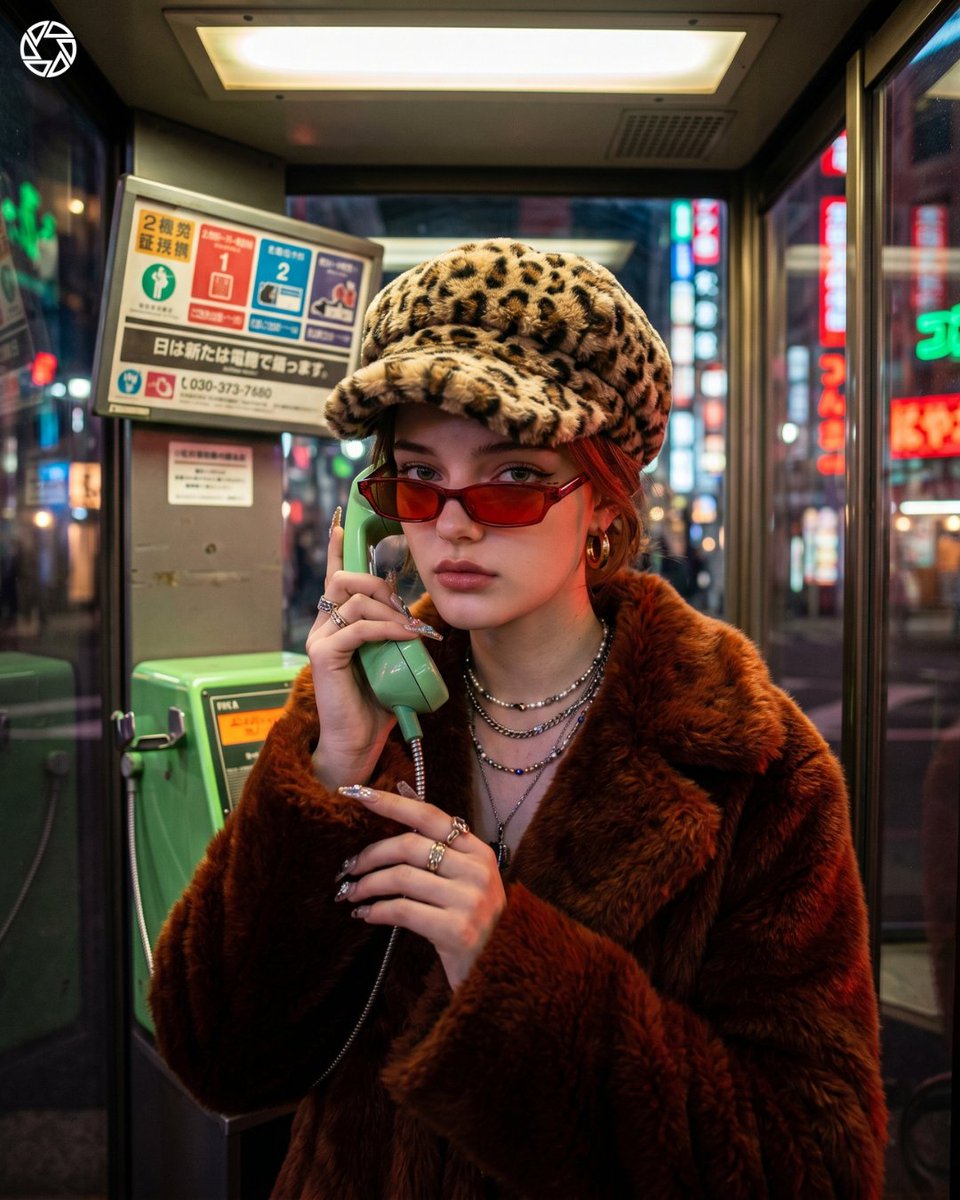 Cyber Fashion Neon Street Portrait