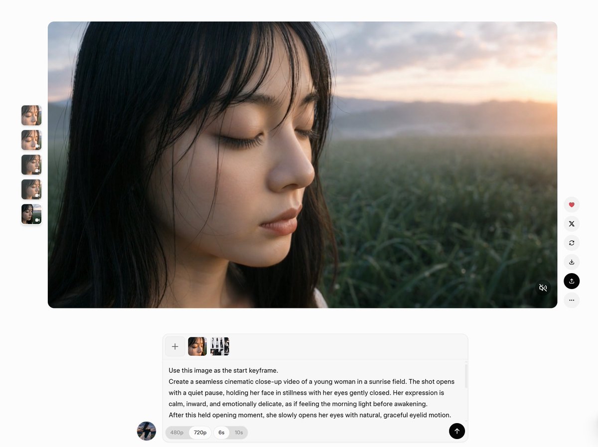 AI Video Generation Workspace UI