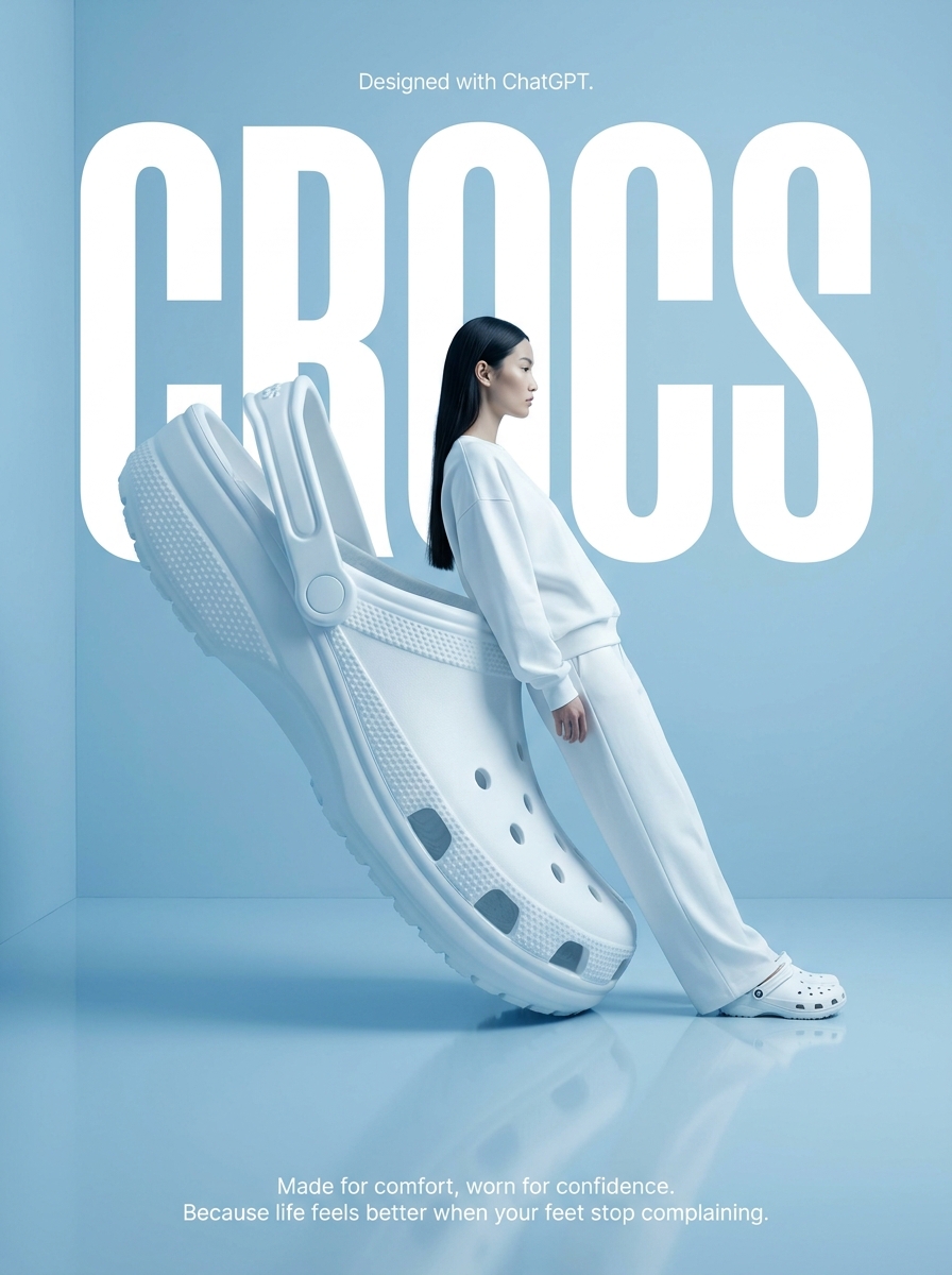 Giant Shoe Fashion Ad