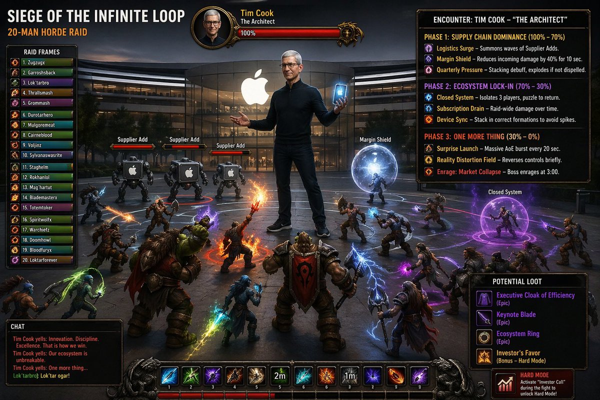 Apple Store Raid Boss Battle UI