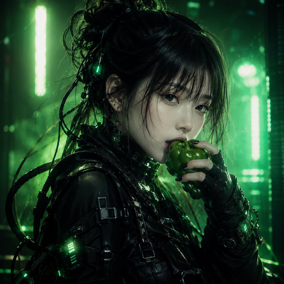Cinematic Cyberpunk Hacker Portrait
