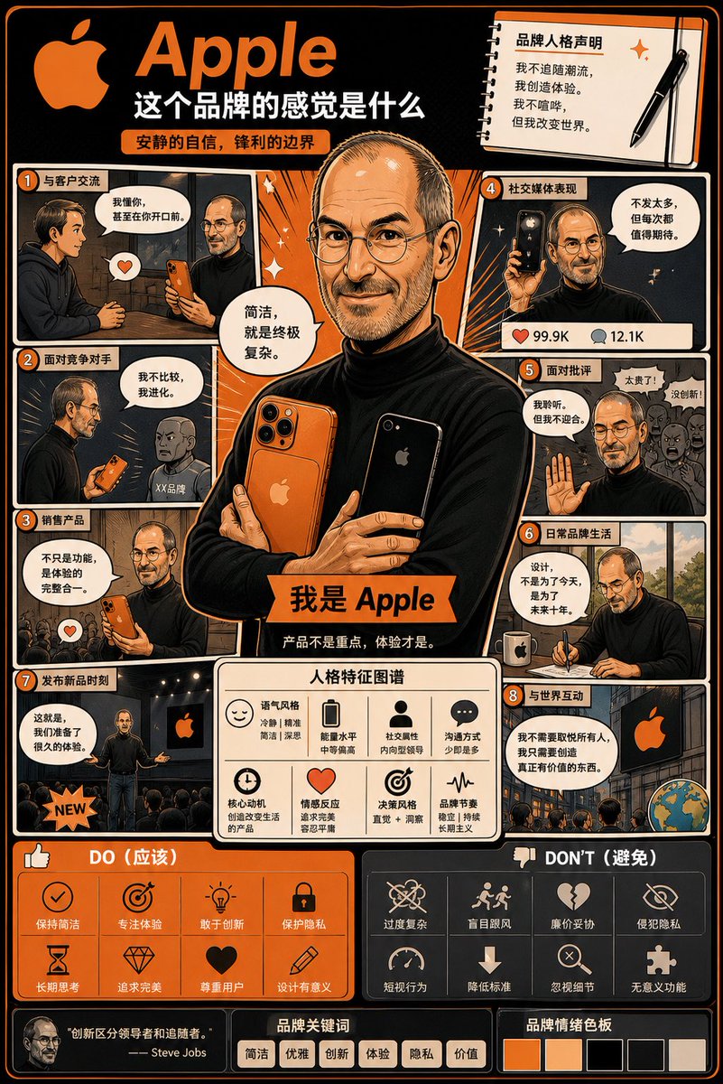 Brand Personification Comic Poster