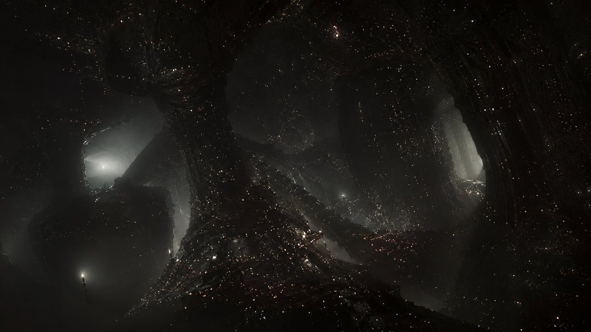 Dark Sci-Fi Alien Megastructure