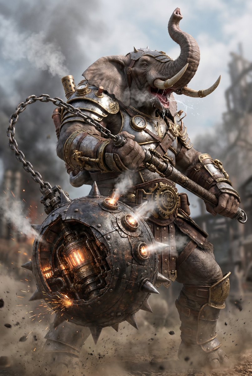 Steampunk Elephant Berserker