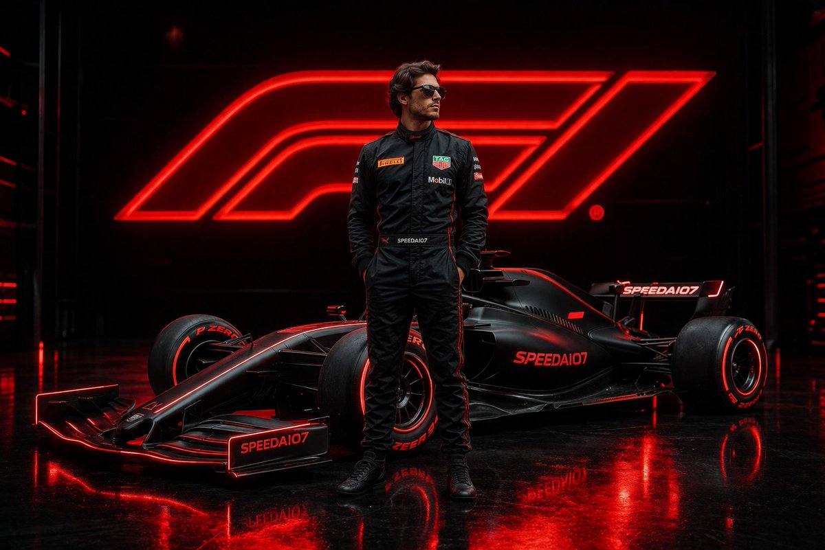 Cinematic F1 Racing Poster