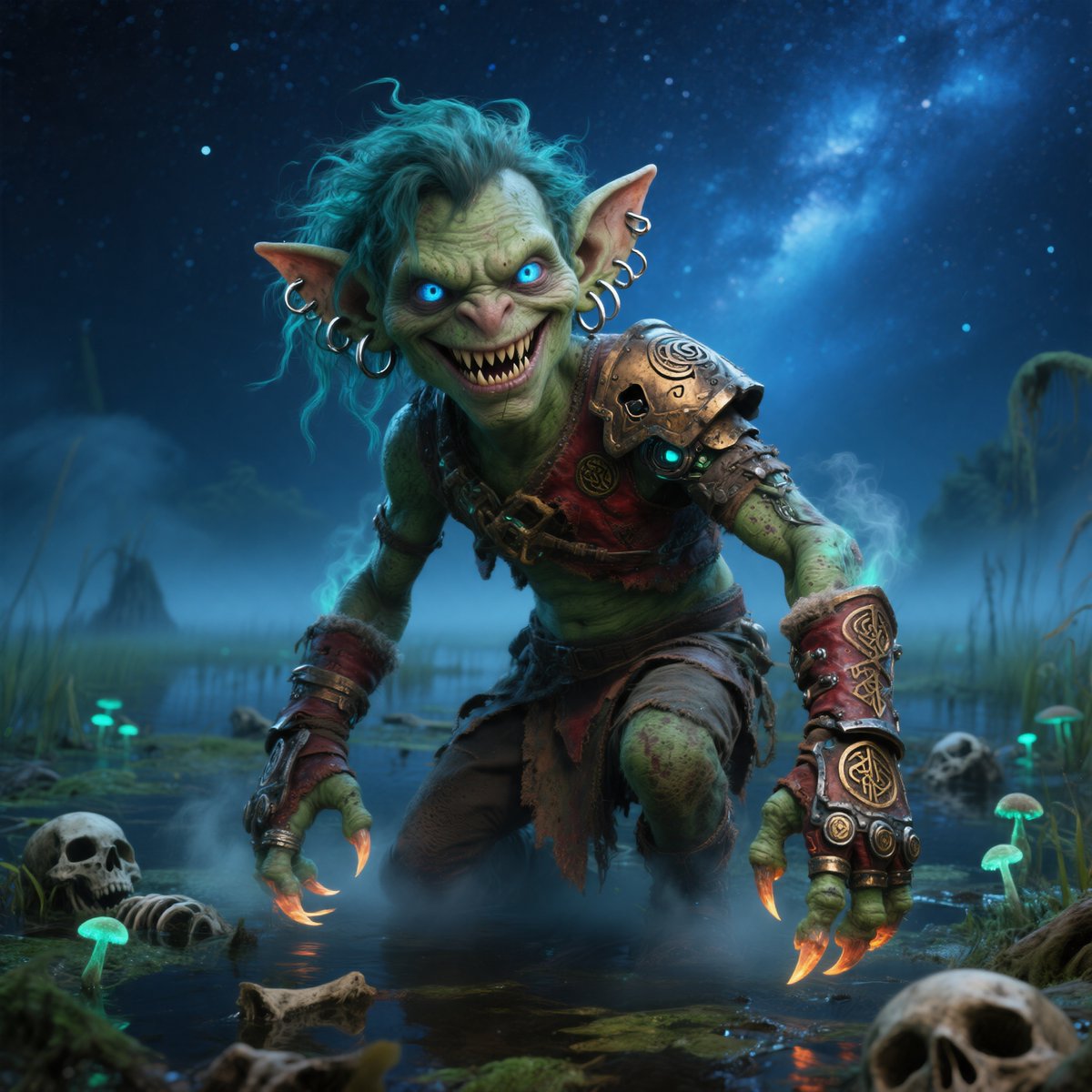 Dark Fantasy Goblin Warrior