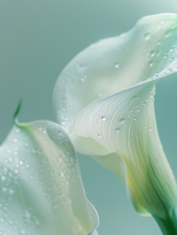 Backlit Translucent Calla Lily in Morandi Tones
