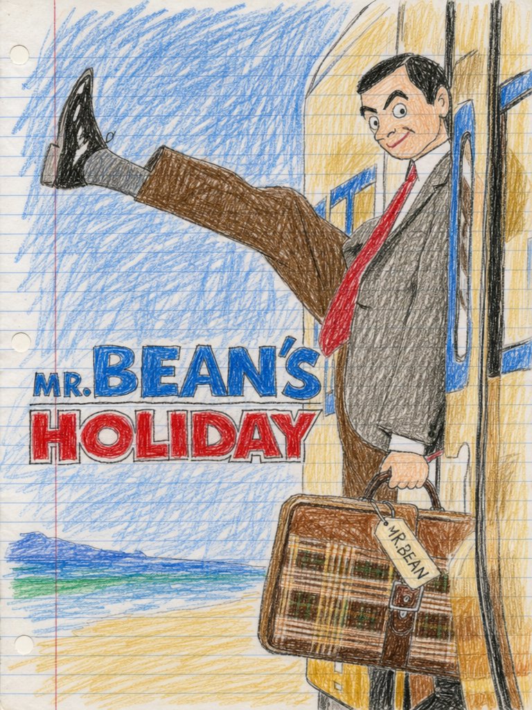 Mr. Bean's Holiday Crayon Poster