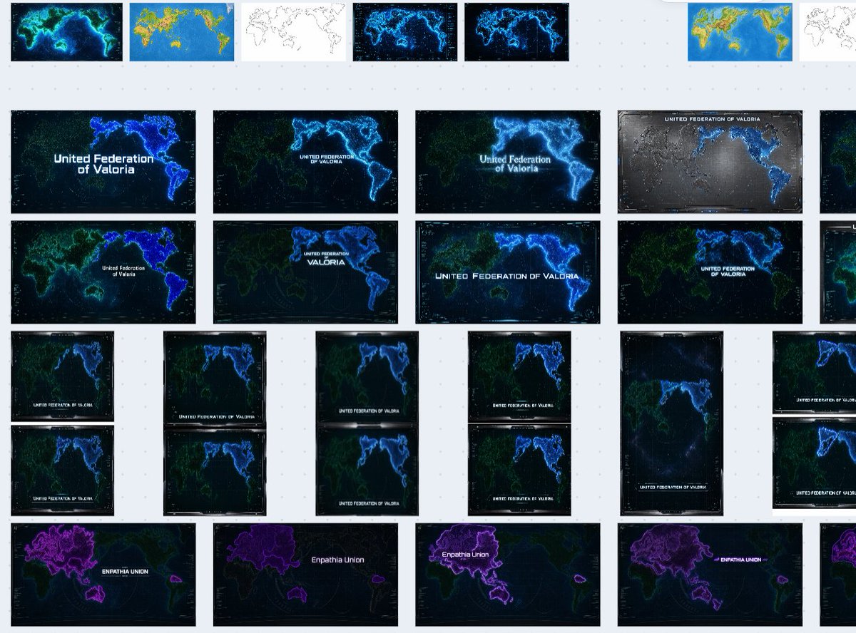 Failed AI Map Thumbnails Collage