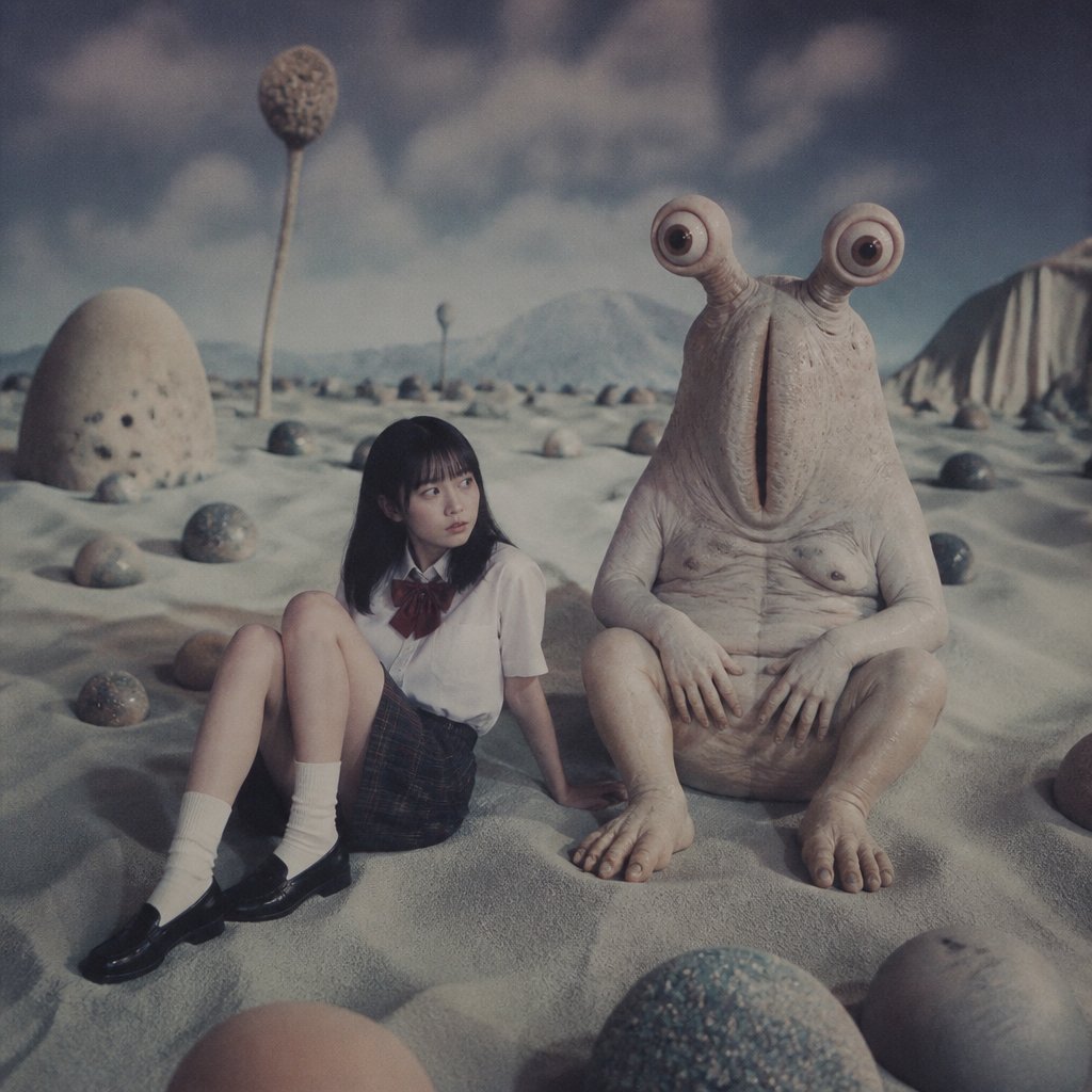 Alien Desert Schoolgirl Encounter