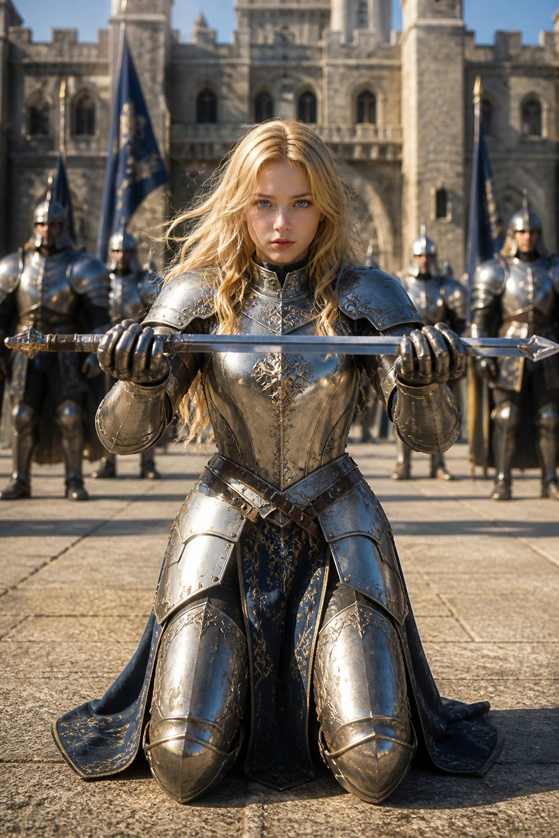Faceless Medieval Knight Cinematic Portrait