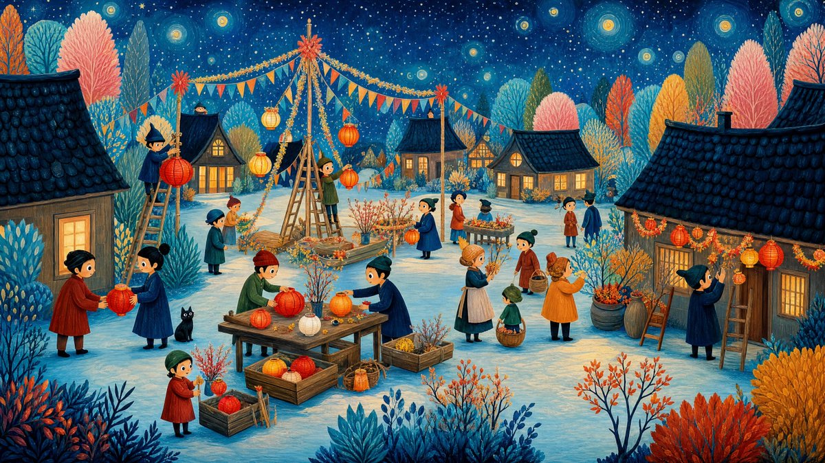 Winter Lantern Festival Village