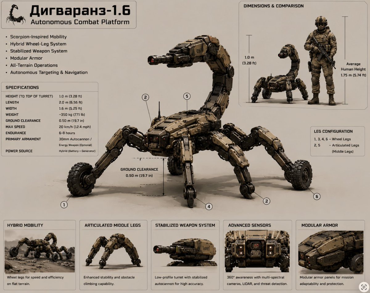 Scorpion Combat Robot Specs
