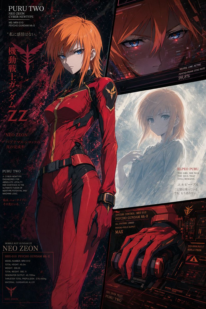 Cyber-Newtype Pilot Key Visual