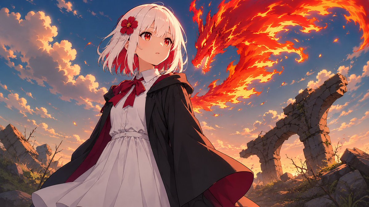 Sunset Mage Girl