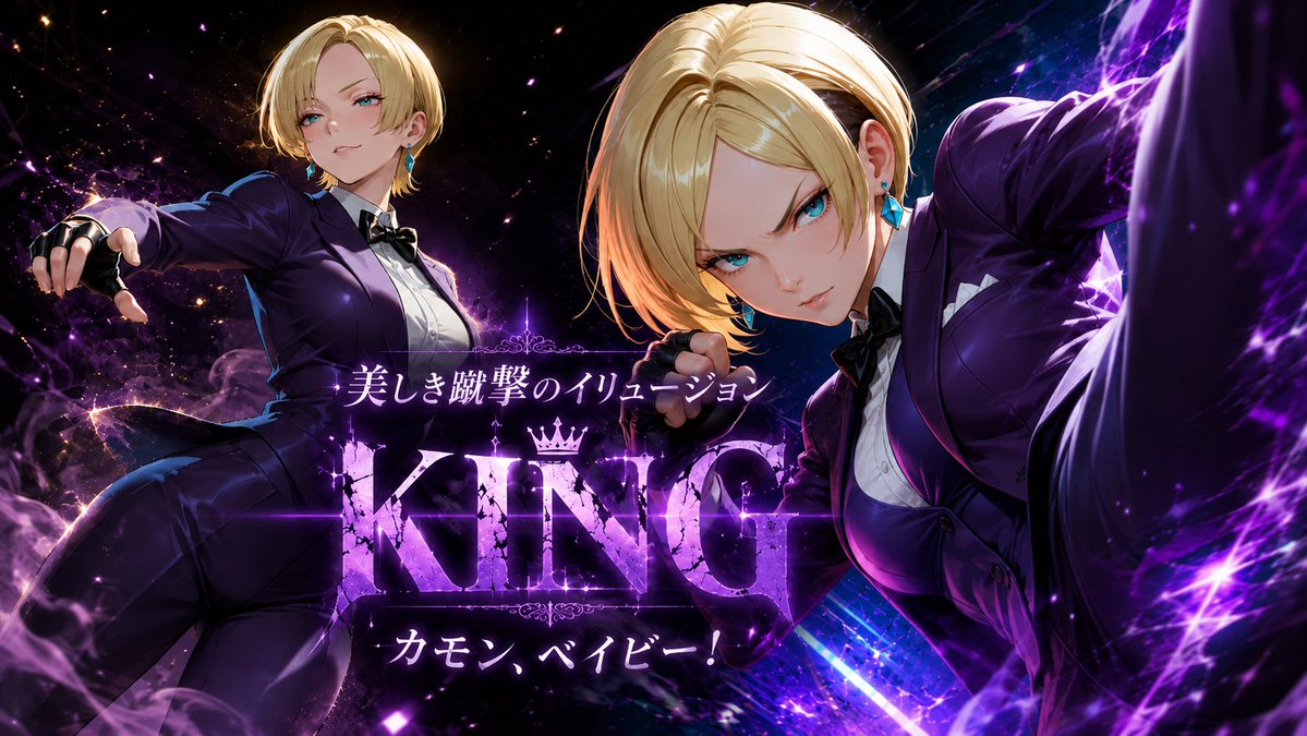 Purple Fighting Queen Poster