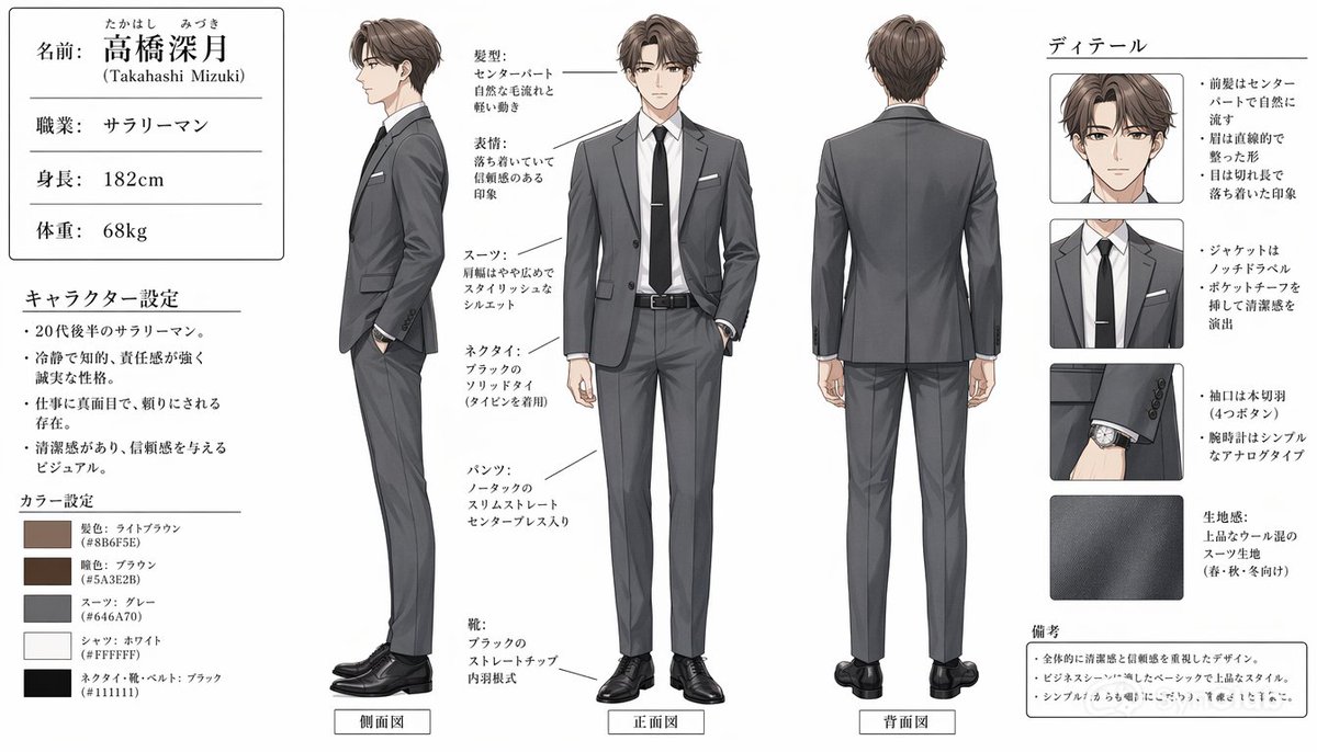 Modern Japanese Office Worker Design