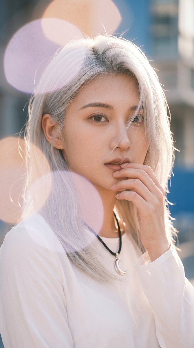 Dreamy Backlit Fashion Portrait