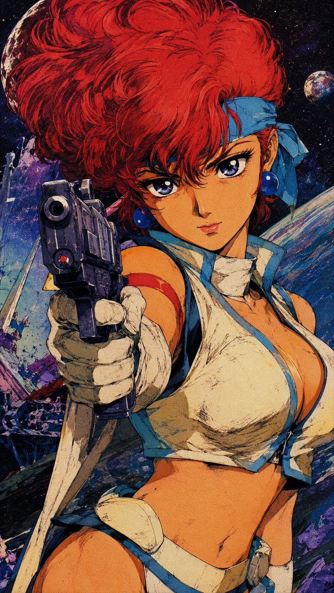 Retro Anime Celluloid Wallpaper