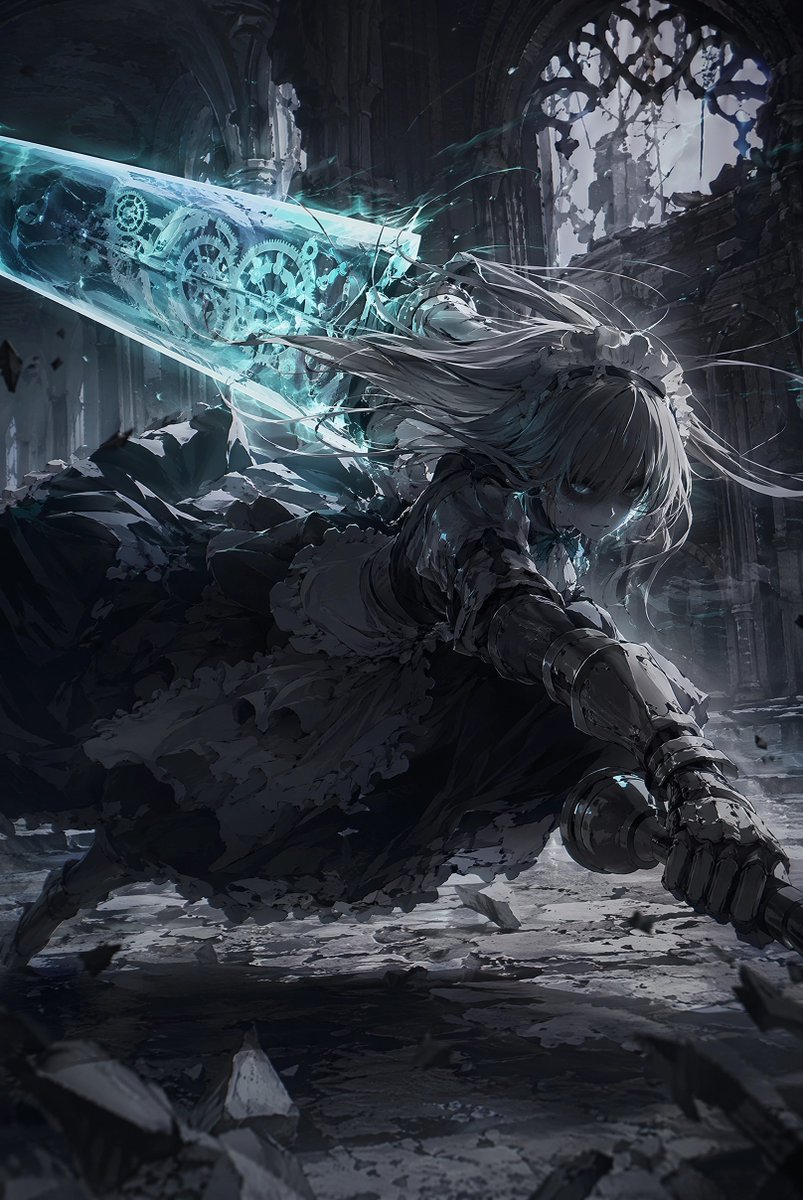 Cyan Blade Battle Maid