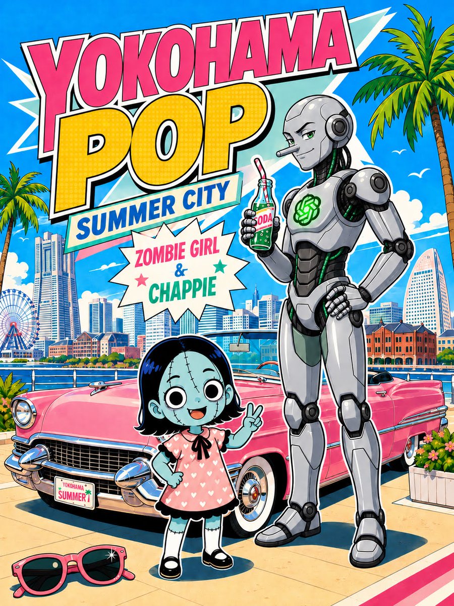 Yokohama Summer Pop Poster