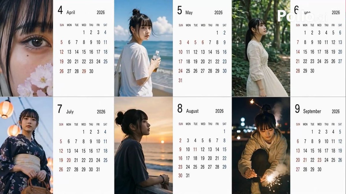 Japanese Daily Life Calendar