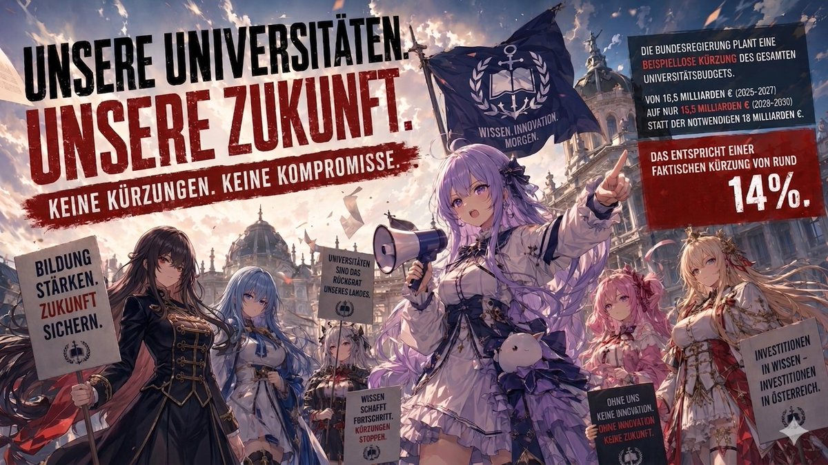 Azur Lane Austrian Student Protest Poster