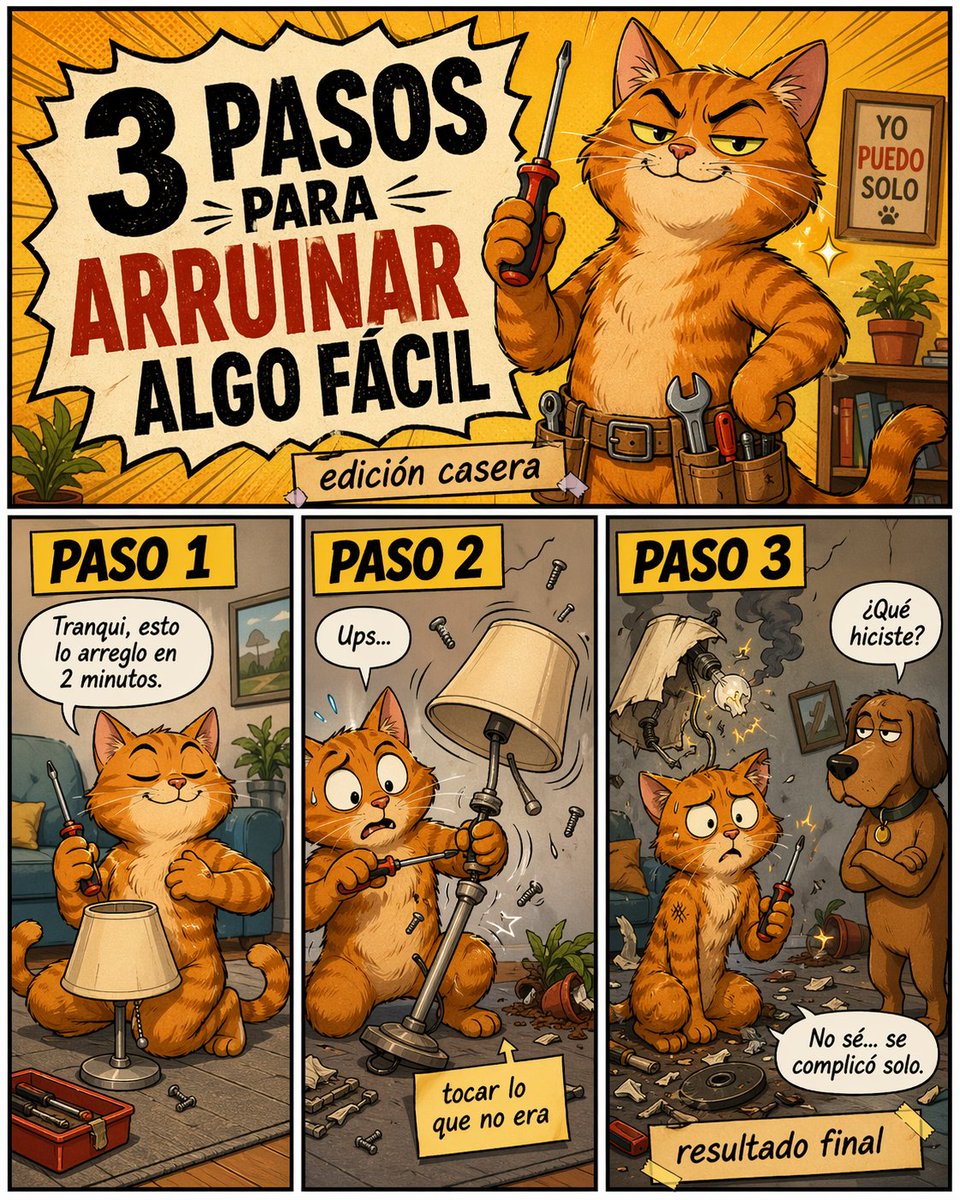Cat Handyman DIY Disaster Comic