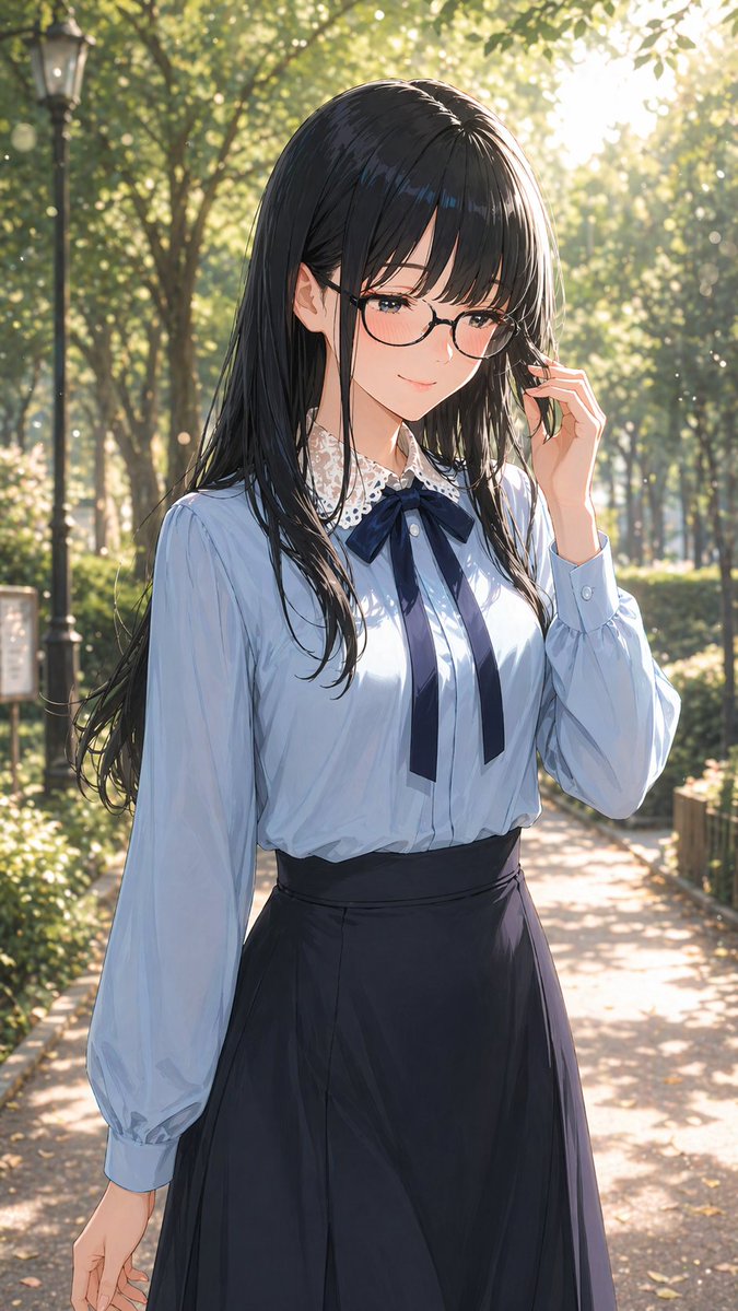 Gentle Glasses Lady Portrait