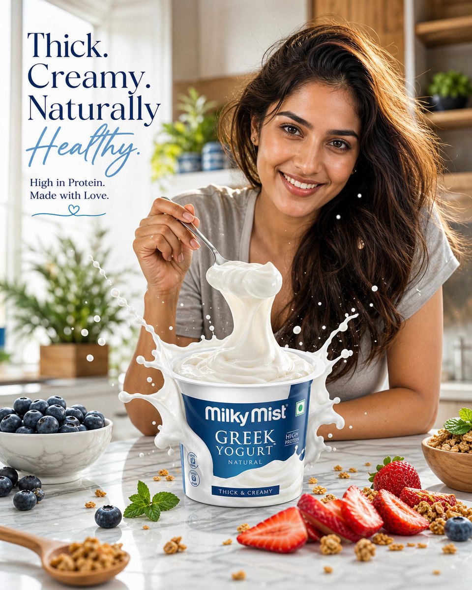 Premium Greek Yogurt Cinematic Ad