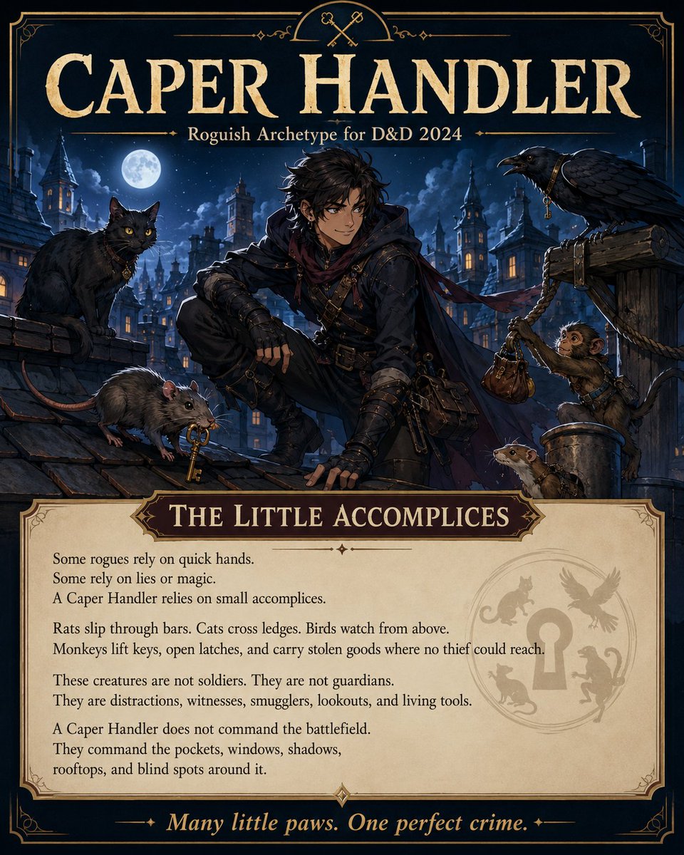 Dark Fantasy Rogue Subclass Poster