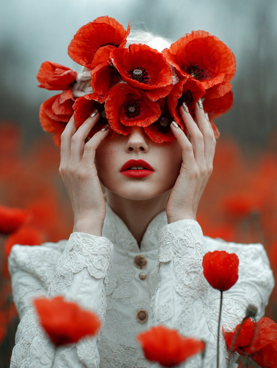 Censored Poppy Queen Portrait