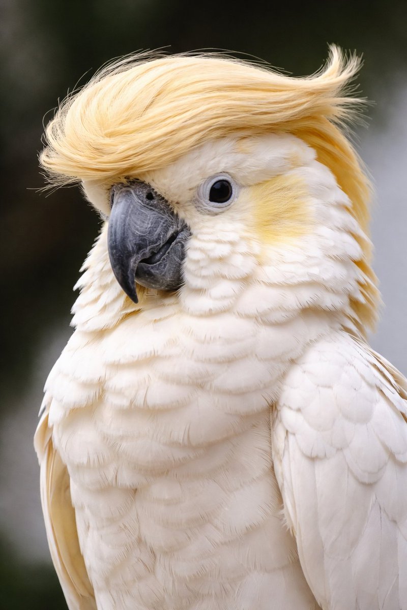 Blonde Cockatoo Humorous Portrait