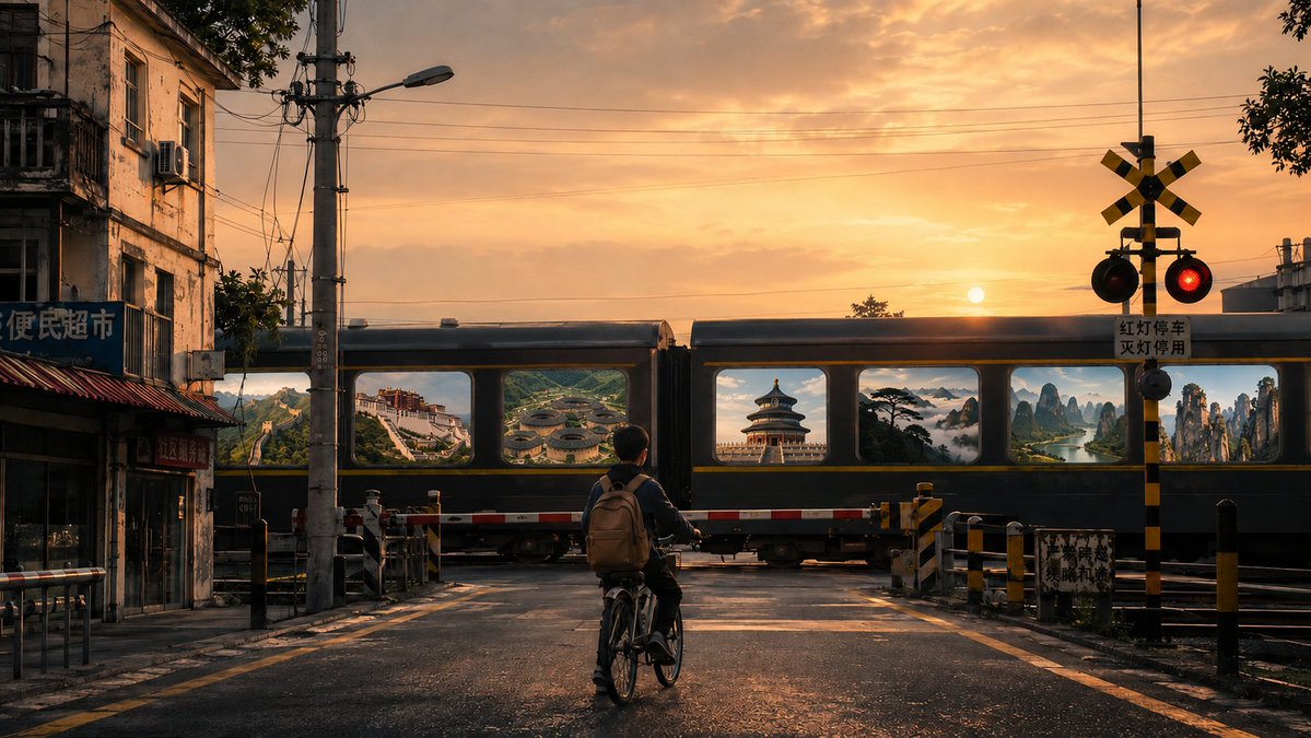 Surreal Train Windows China
