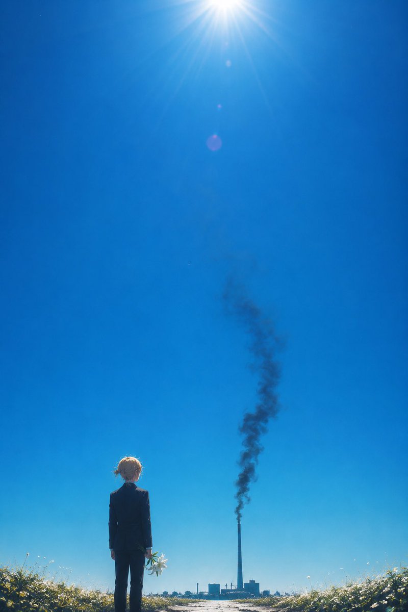 Smoke Painting Under Summer Sky