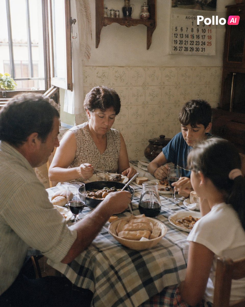 Nineties Family Lunch Documentary Style