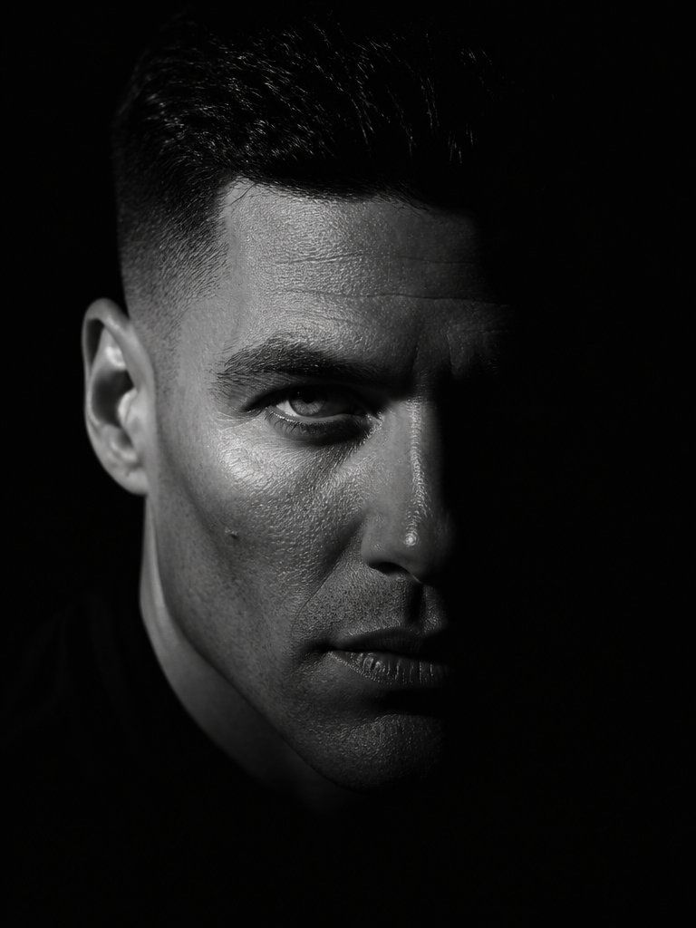 Shadow Portrait: Chiaroscuro Art