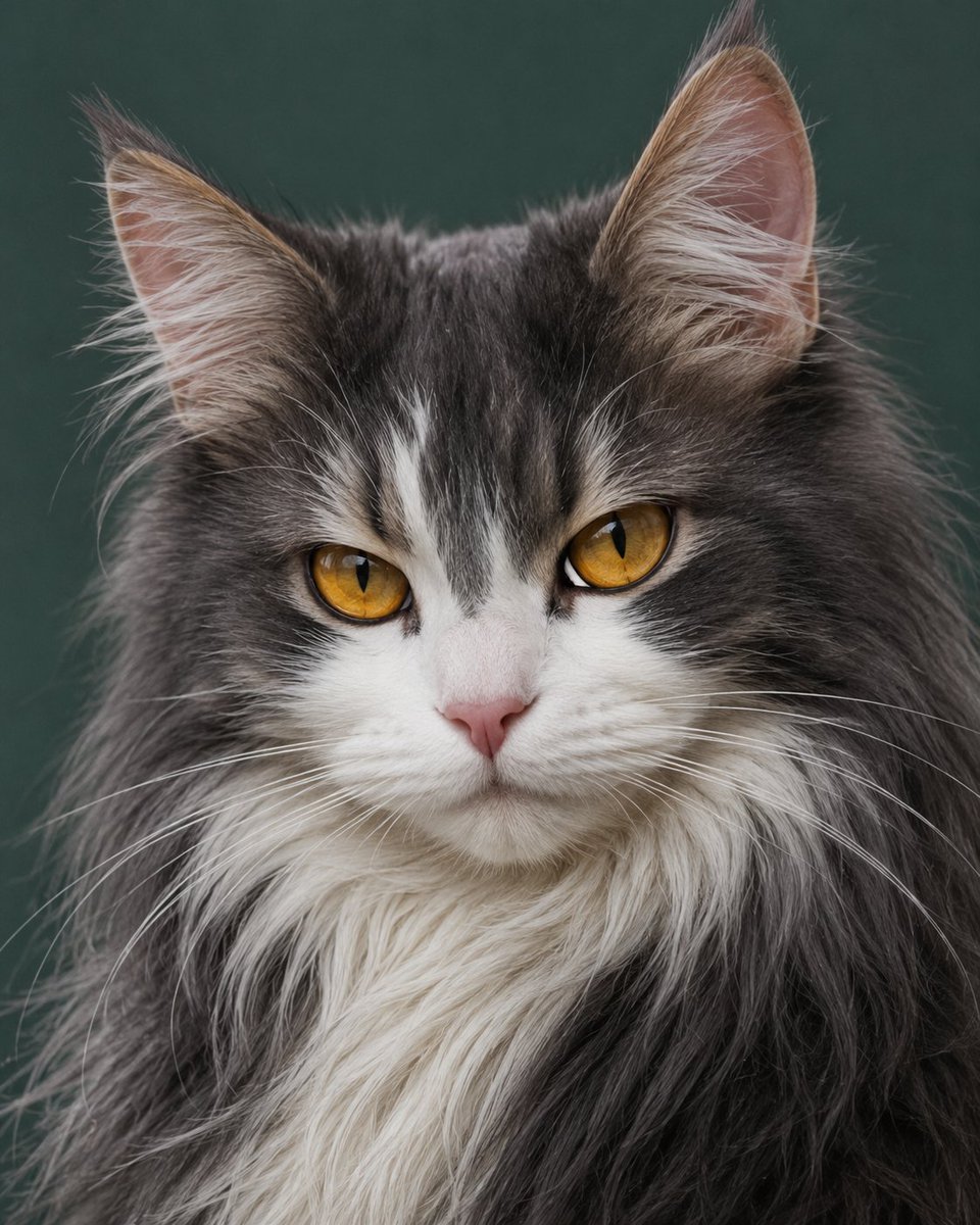 Hyper-Realistic Maine Coon Portrait
