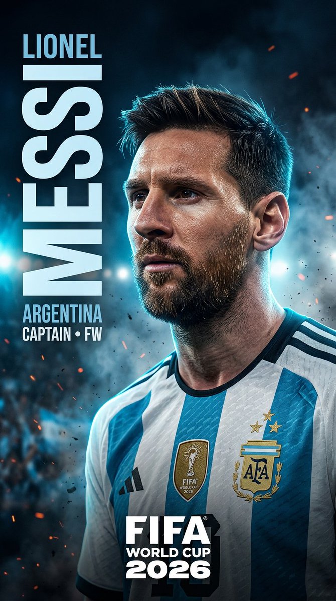 Messi Argentina World Cup Poster